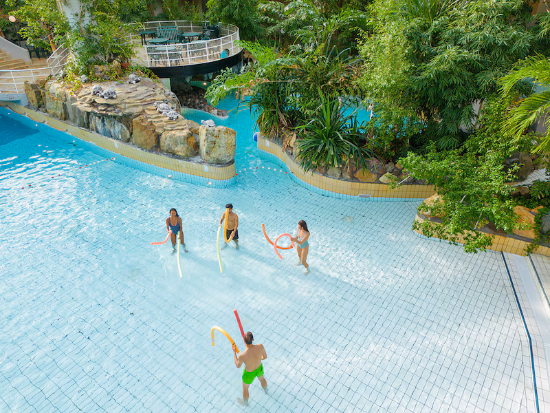 Splash in the indoor water paradise